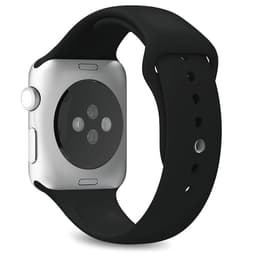 Apple Watch Series SE 1 (2020) GPS 44 mm - Aluminium Silver - Sport band Black