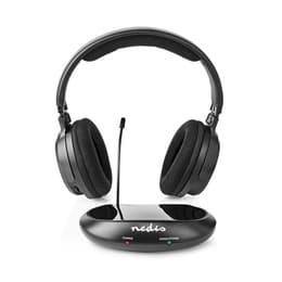 Nedis HPRF200BK noise-Cancelling wired + wireless Headphones with microphone - Black