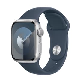 Apple Watch Series 9 (2023) GPS + Cellular 41 mm - Aluminium Silver - Sport band Blue