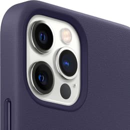 Apple Leather case iPhone 12 Pro Max - Magsafe - Leather Purple