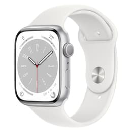 Apple Watch Series 9 (2023) GPS 45 mm - Aluminium Silver - Sport band White