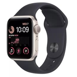 Apple Watch Series SE 2 (2022) GPS + Cellular 40 mm - Aluminium Starlight - Sport band Black