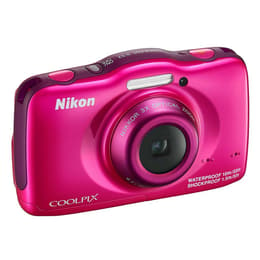 Compact CoolPix S32 - Pink + Nikon Nikkor f/3.3-5.9 30-90mm f/3.3-5.9