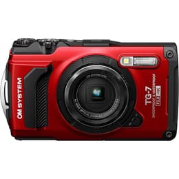 Compact TG-7 - Red + OM SYSTEM LENS 4x WIDE OPTICAL ZOOM f/2.3