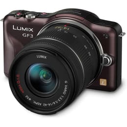 Lumix DMC-GF3 - Brown + Panasonic Lumix G Vario 14-42mm f/3.5-5.6 ASPH. MEGA O.I.S f/3.5-5.6