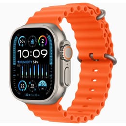 Apple Watch Ultra 2 (2023) GPS + Cellular 49 mm - Titanium Natural Titanium - Ocean band Orange