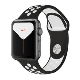 Apple Watch Series 5 (2019) GPS 44 mm - Aluminium Space Gray - Nike Sport band Black/White