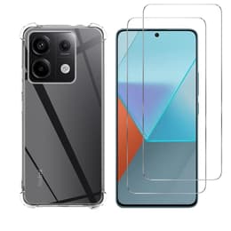 Case Xiaomi Redmi Note 13 Pro 5G and 2 protective screens - TPU - Transparent