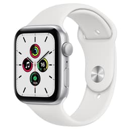 Apple Watch Series SE 1 (2020) GPS 44 mm - Aluminium Silver - Sport band White